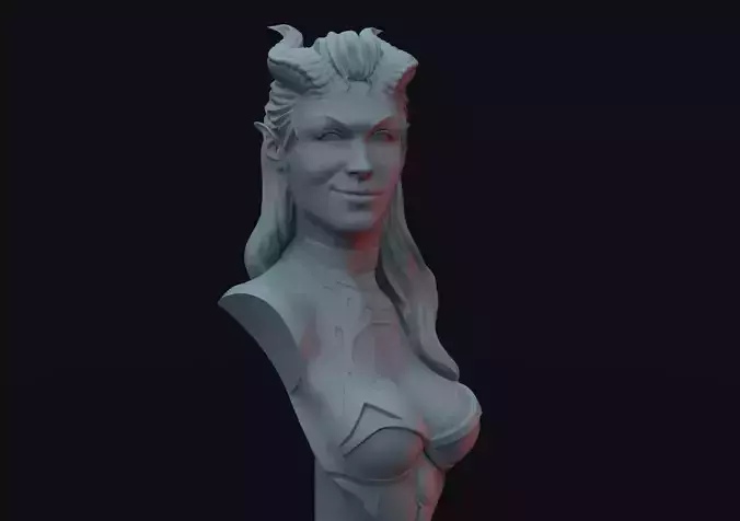 DOTA 2 Queen of Pain fan-art bust