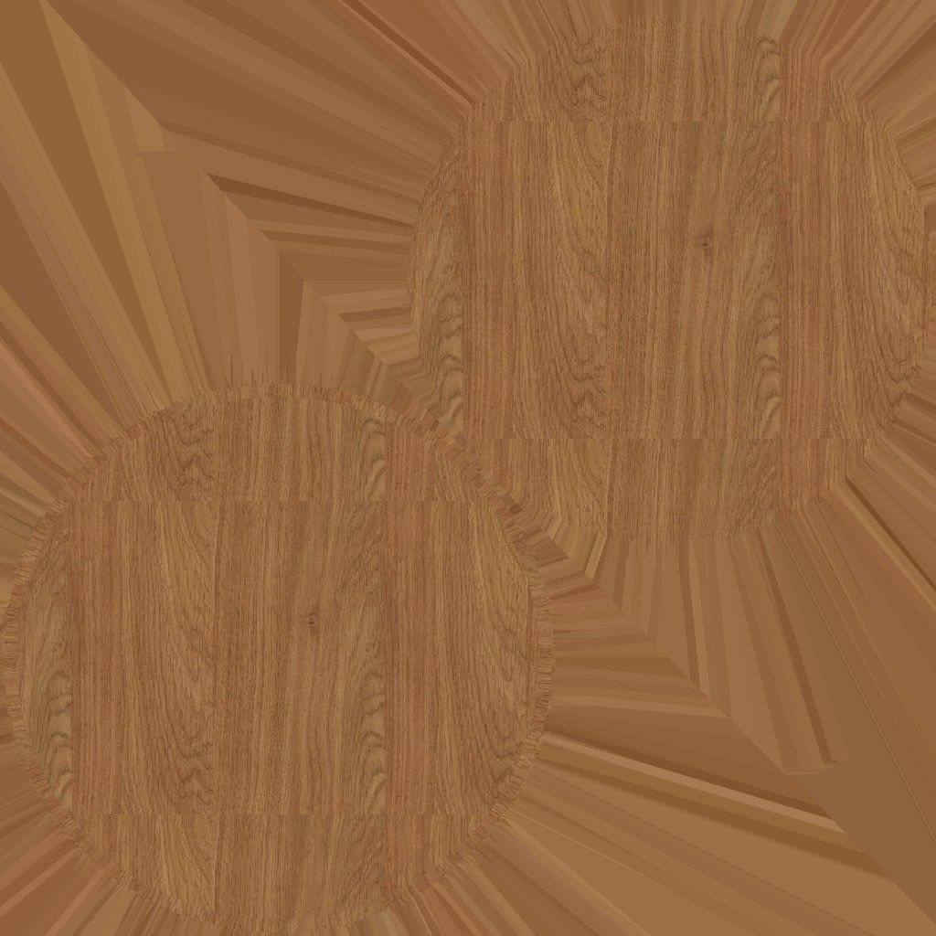 027 TEAK CERAMIC SIDE TABLE Low-poly 3D model_4