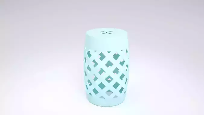 023 Garden stool-CYAN BLUE