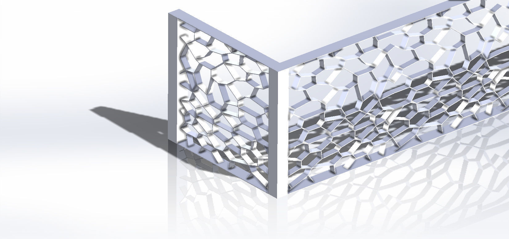 Geometry abstract random Handrail 3D model_1