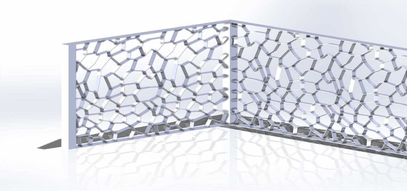 Geometry abstract random Handrail 3D model_3