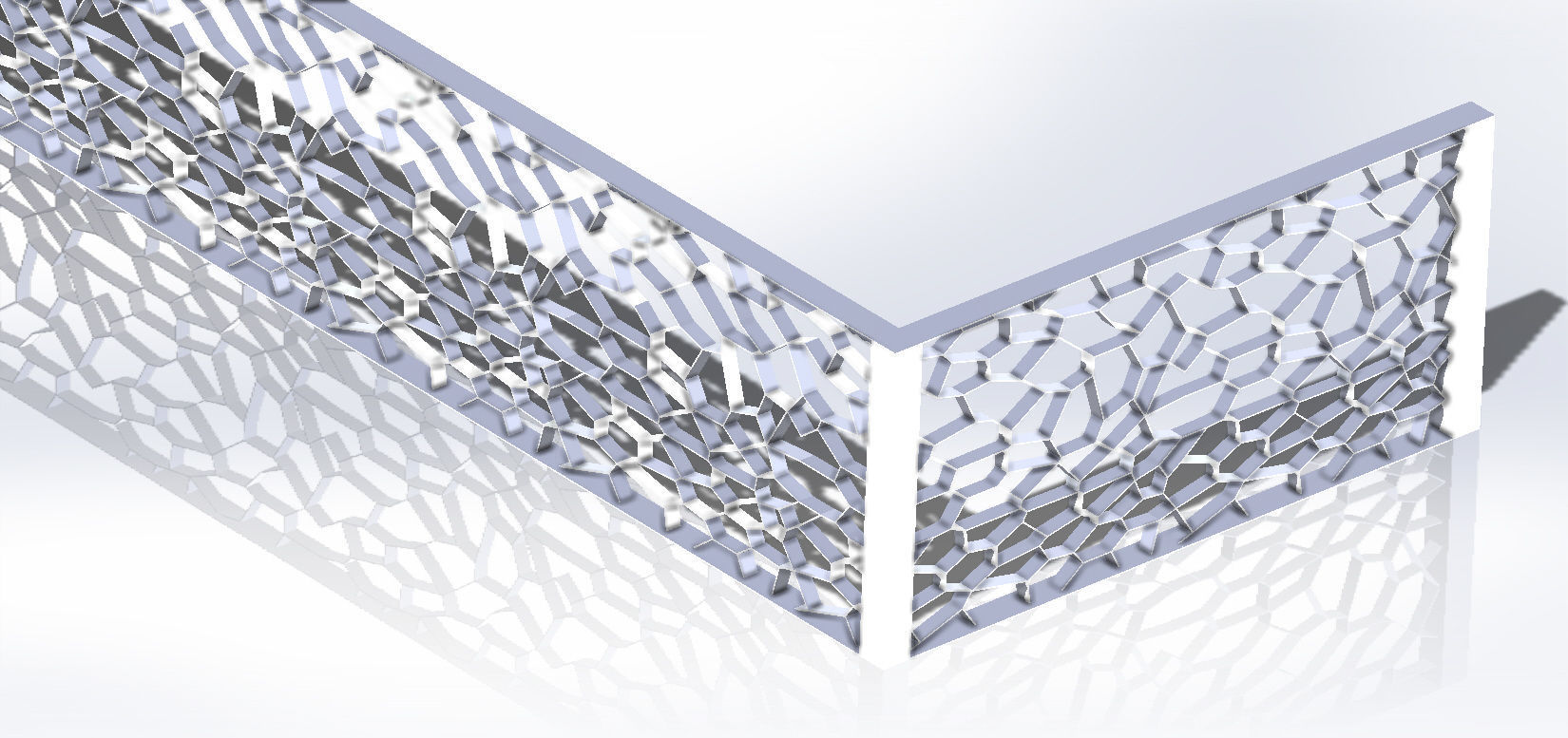 Geometry abstract random Handrail 3D model_2