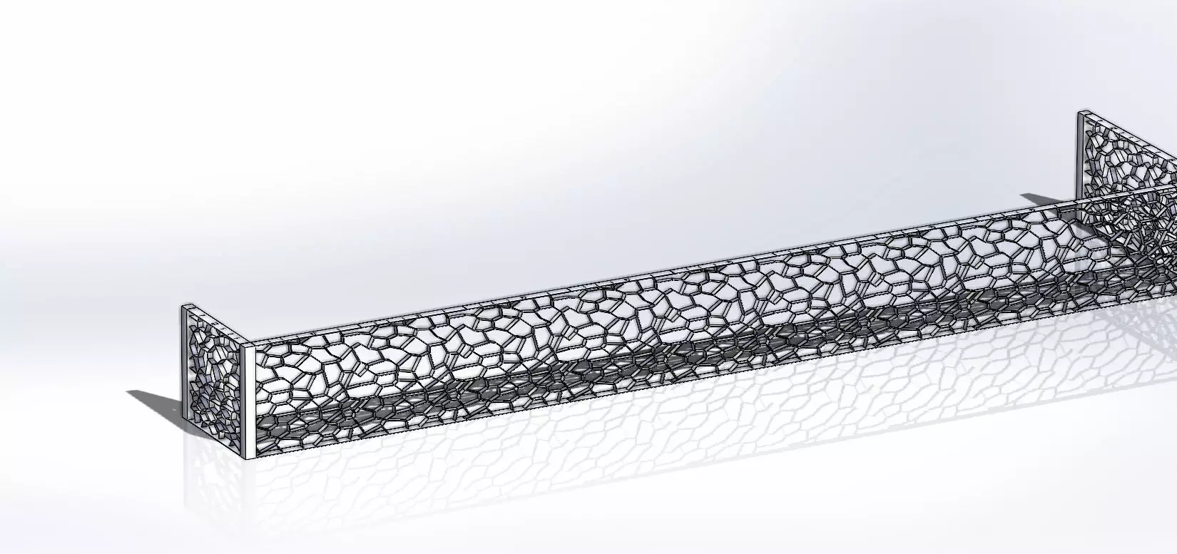 Geometry abstract random Handrail 3D model_0