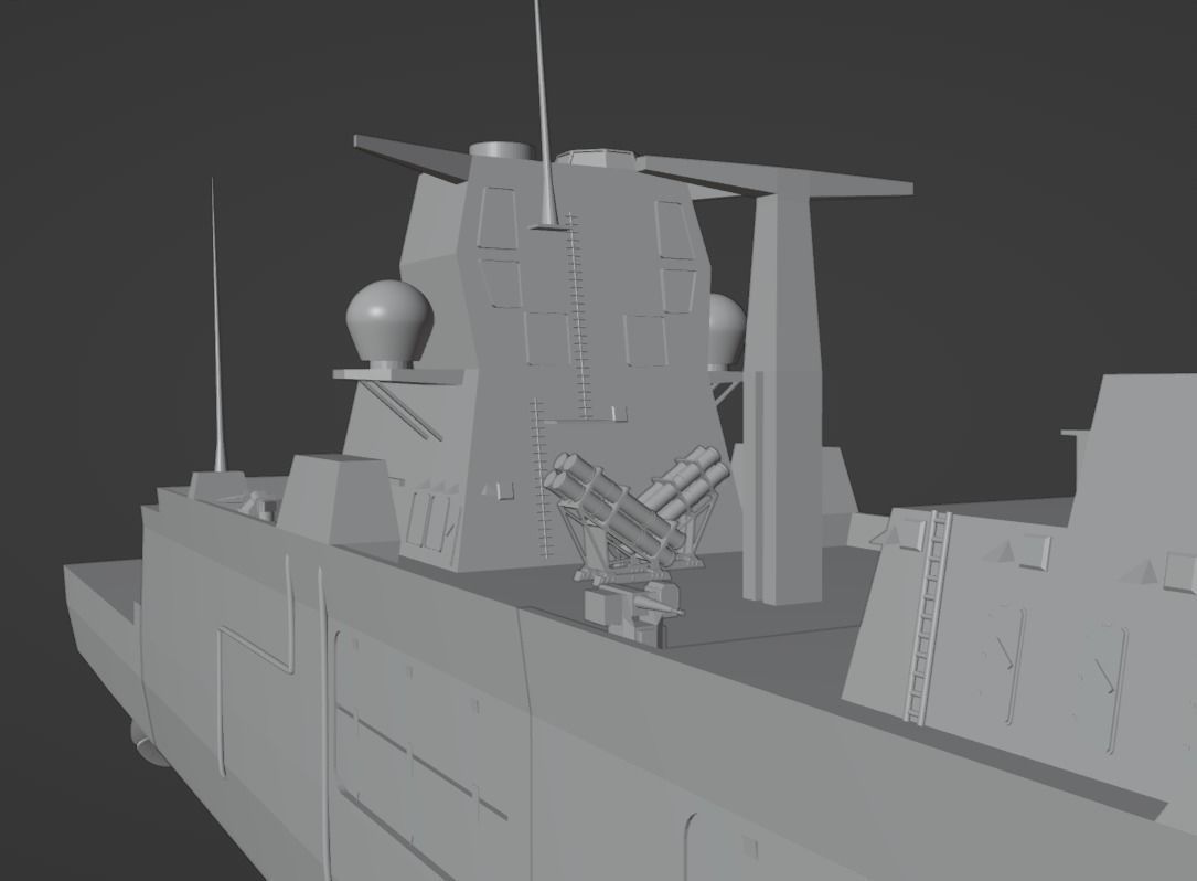 1-350 scale german F125-class Frigate 3D print model_15