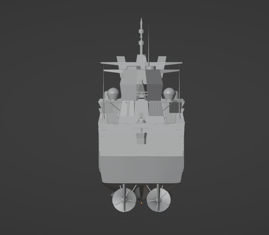 1-350 scale german F125-class Frigate 3D print model_3