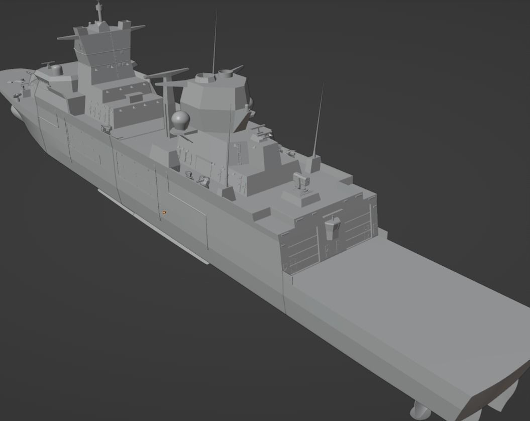 1-350 scale german F125-class Frigate 3D print model_7