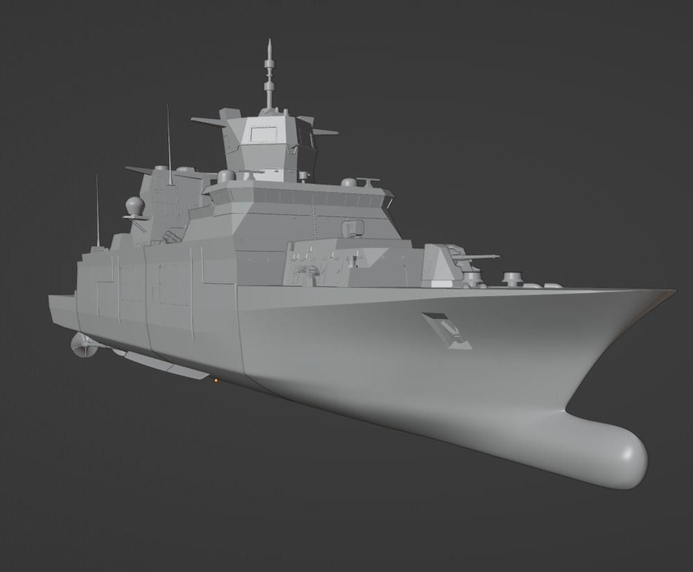 1-350 scale german F125-class Frigate 3D print model_10