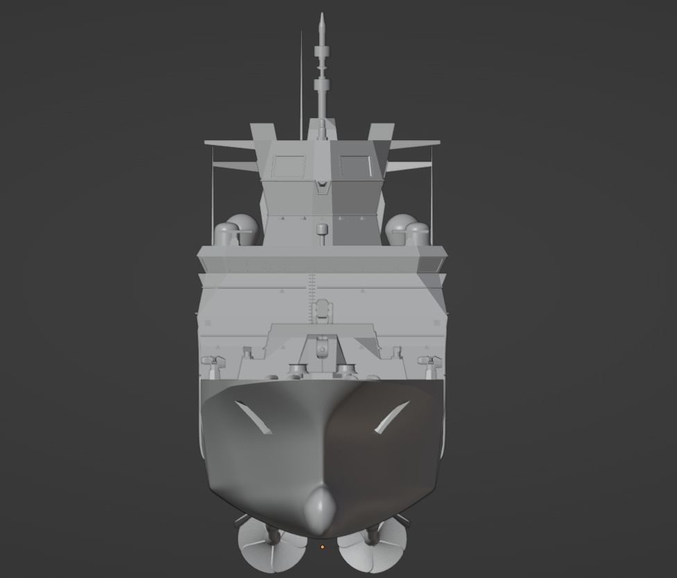 1-350 scale german F125-class Frigate 3D print model_1
