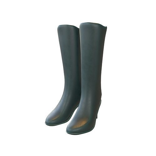 Knee Boots V1 008 Low-poly 3D model