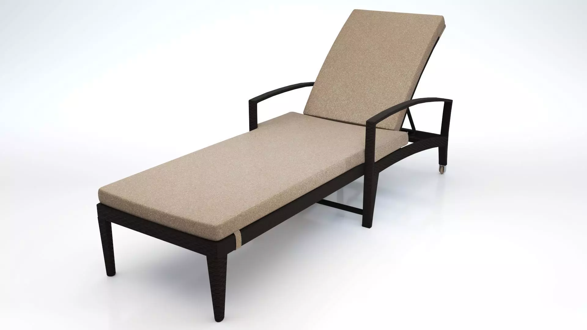 016 DALLAS SUNBED Low-poly 3D model_0