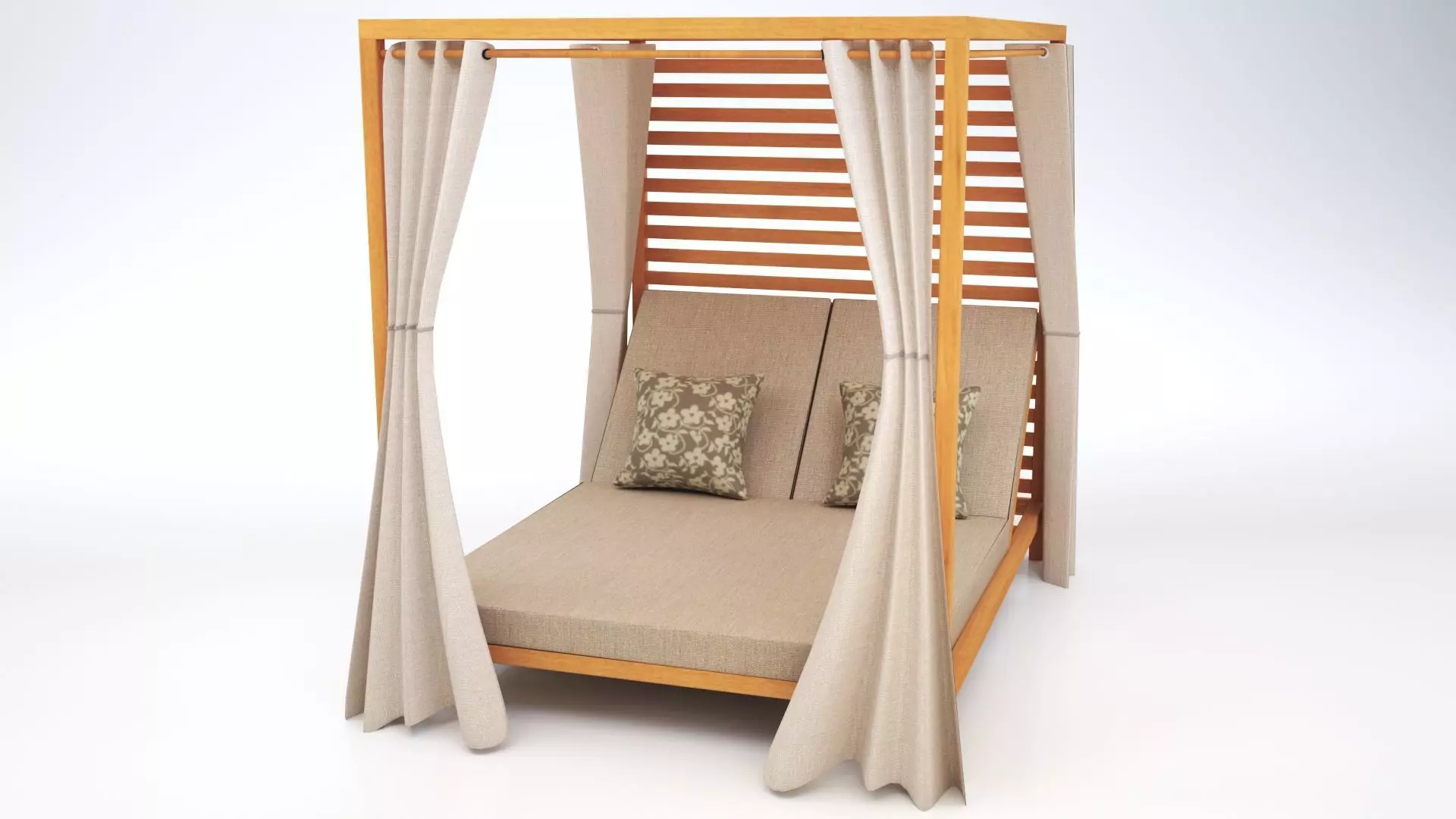 013 SAVANA DAYBED Low-poly 3D model