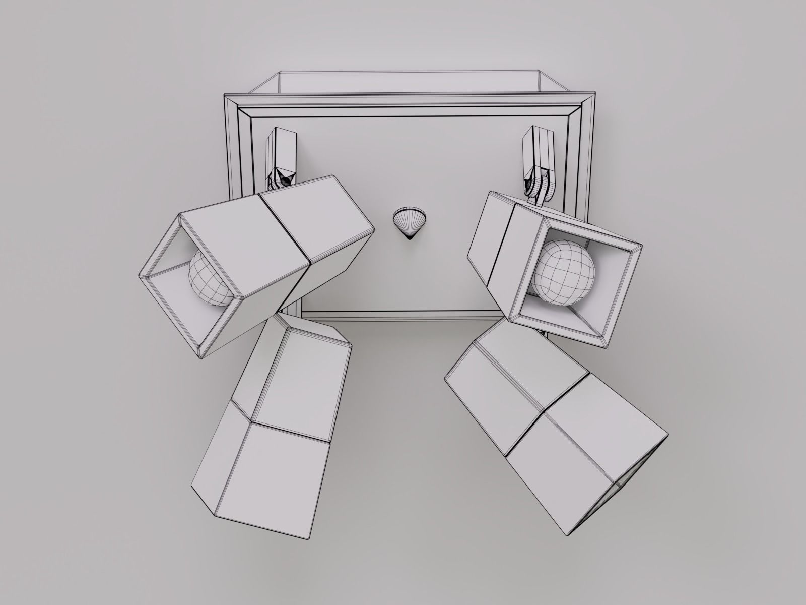 Ceiling Lamp 3D model_4