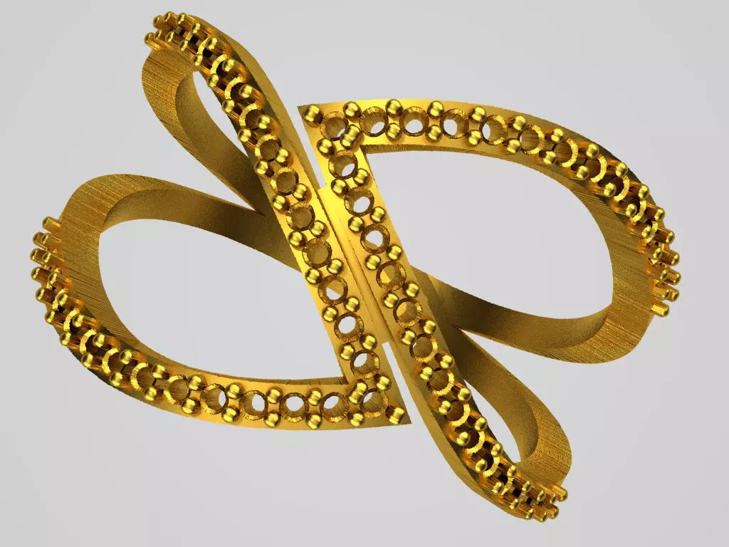 D012-TEL gold ring with diamonds 3D print model_0