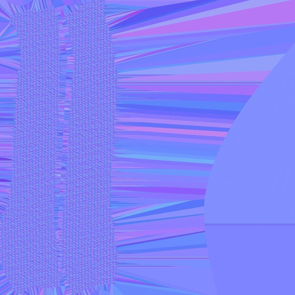 005 CLOVER DAYBED Low-poly 3D model_8