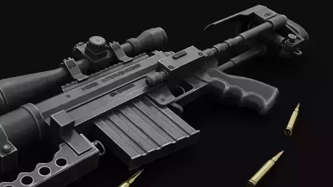 Game ready - M200 Rifle CheyTac Intervention
