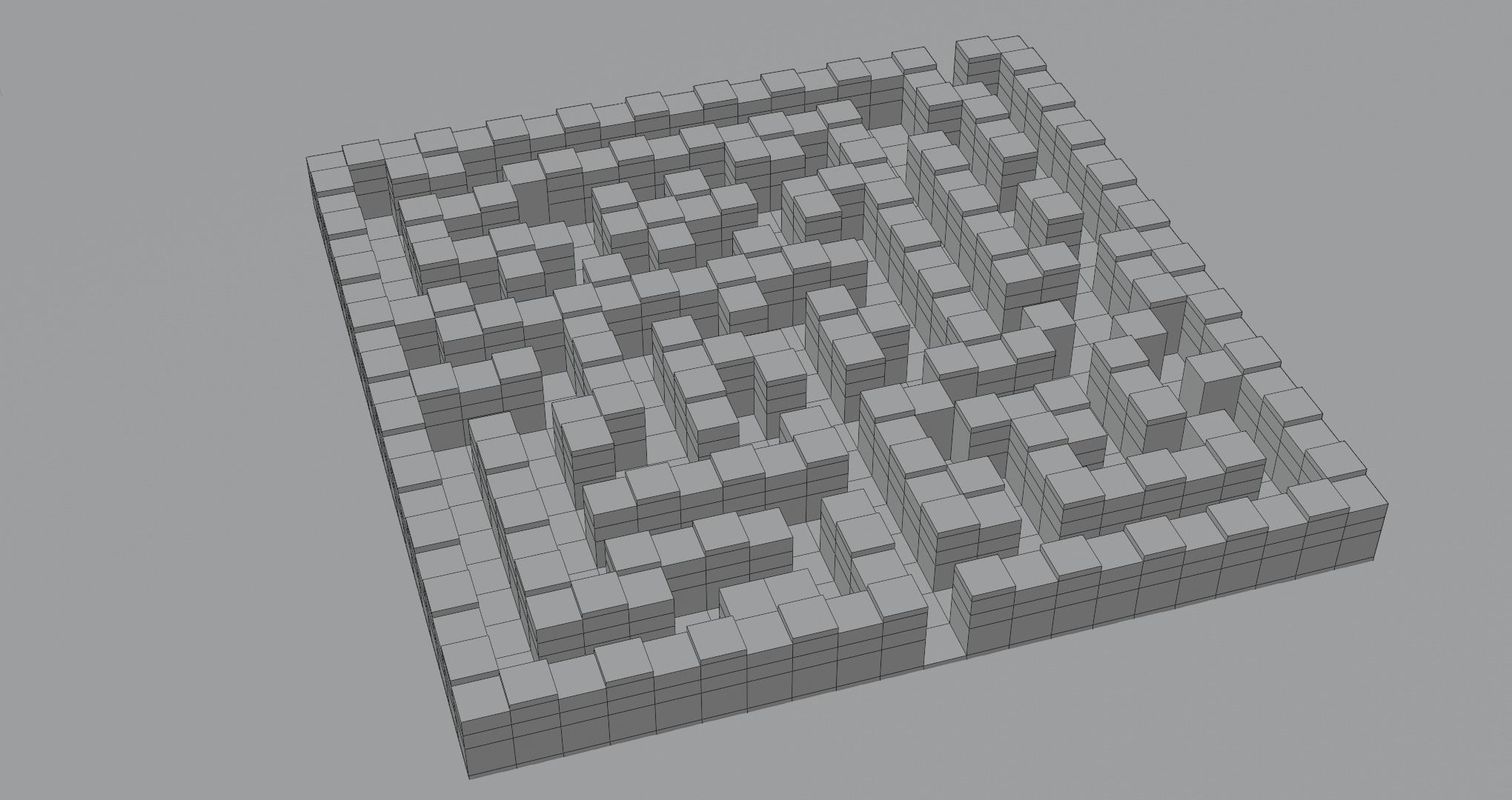 Cyber Maze v1 Low-poly 3D model_8