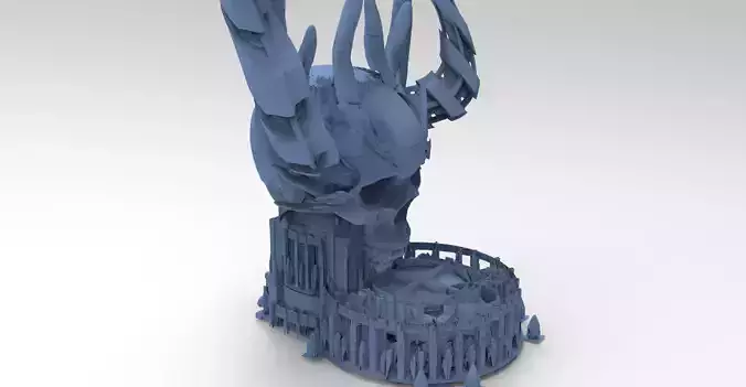 Necromancer Scull arena 4 3D model