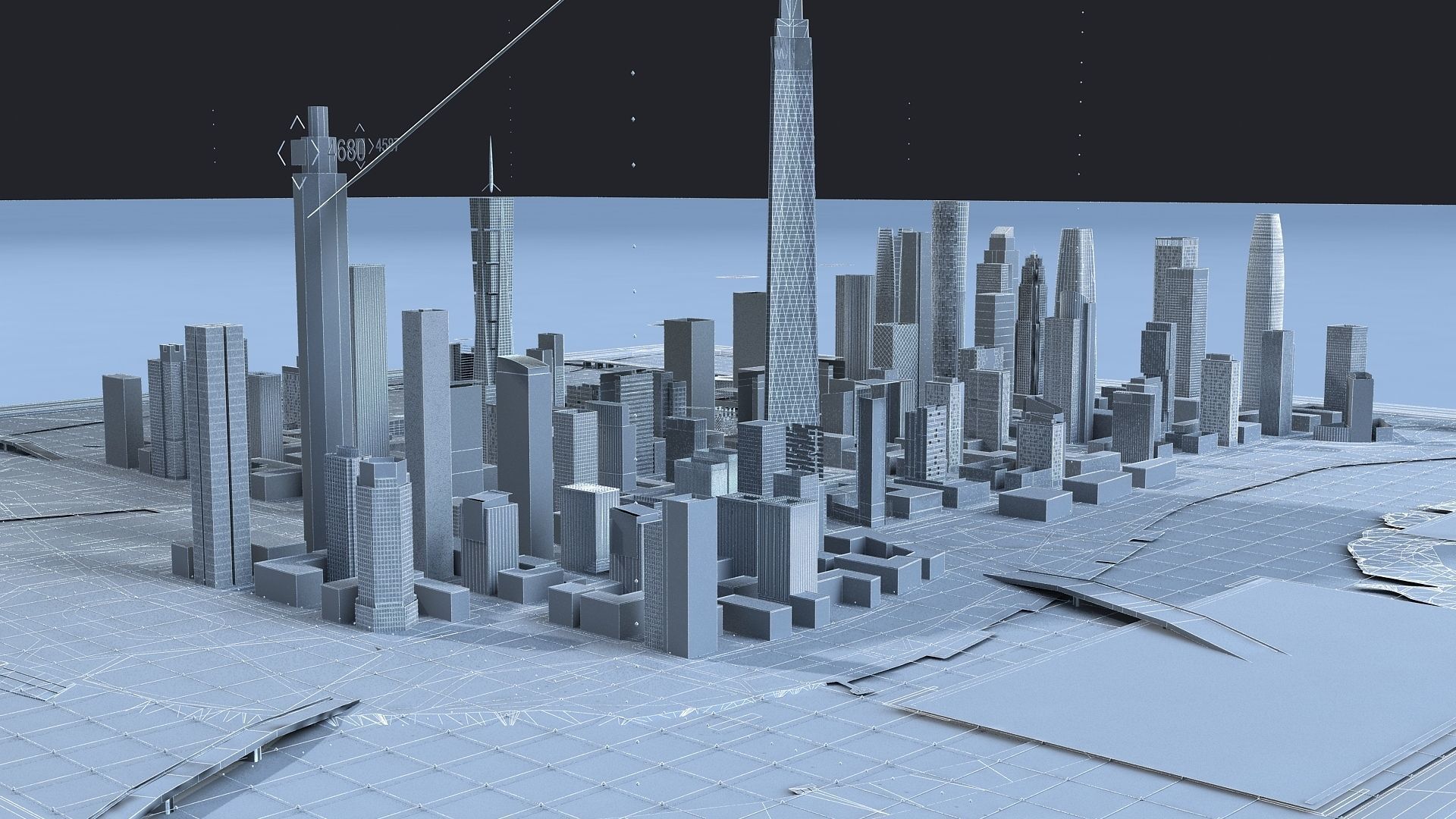 Sci-fi Table Interactive Holographic Table 3D model_17