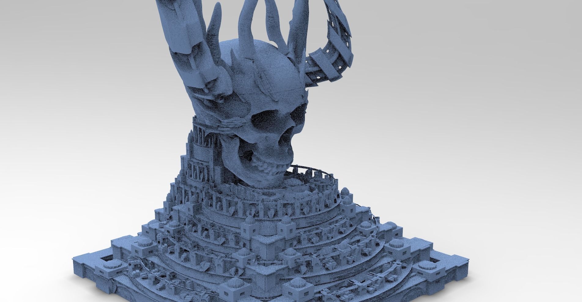 Necromancer Scull arena 8 3D model_1