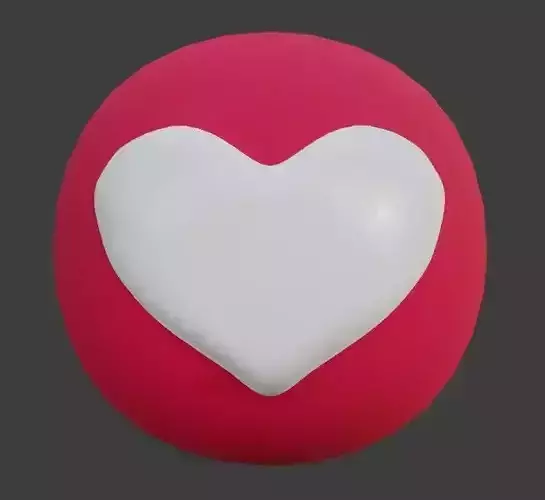 3D model heart social media
