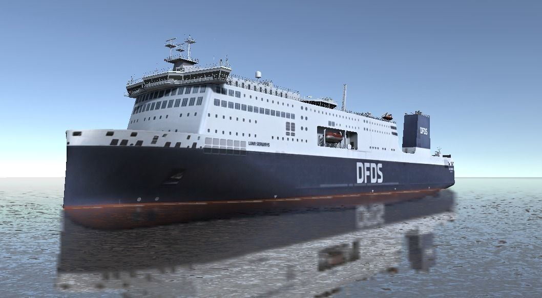 DFDSLuna Seaways Ro-Ro passenger vessel 3d low-poly model Low-poly 3D model_15