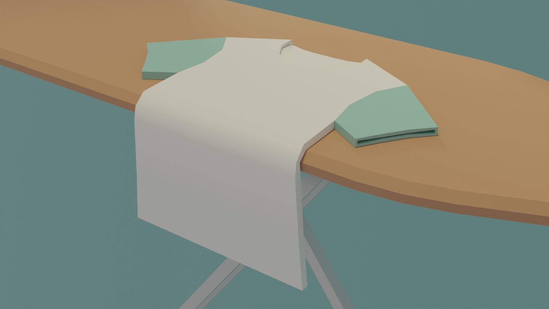 Laundry room Low-poly 3D model_29