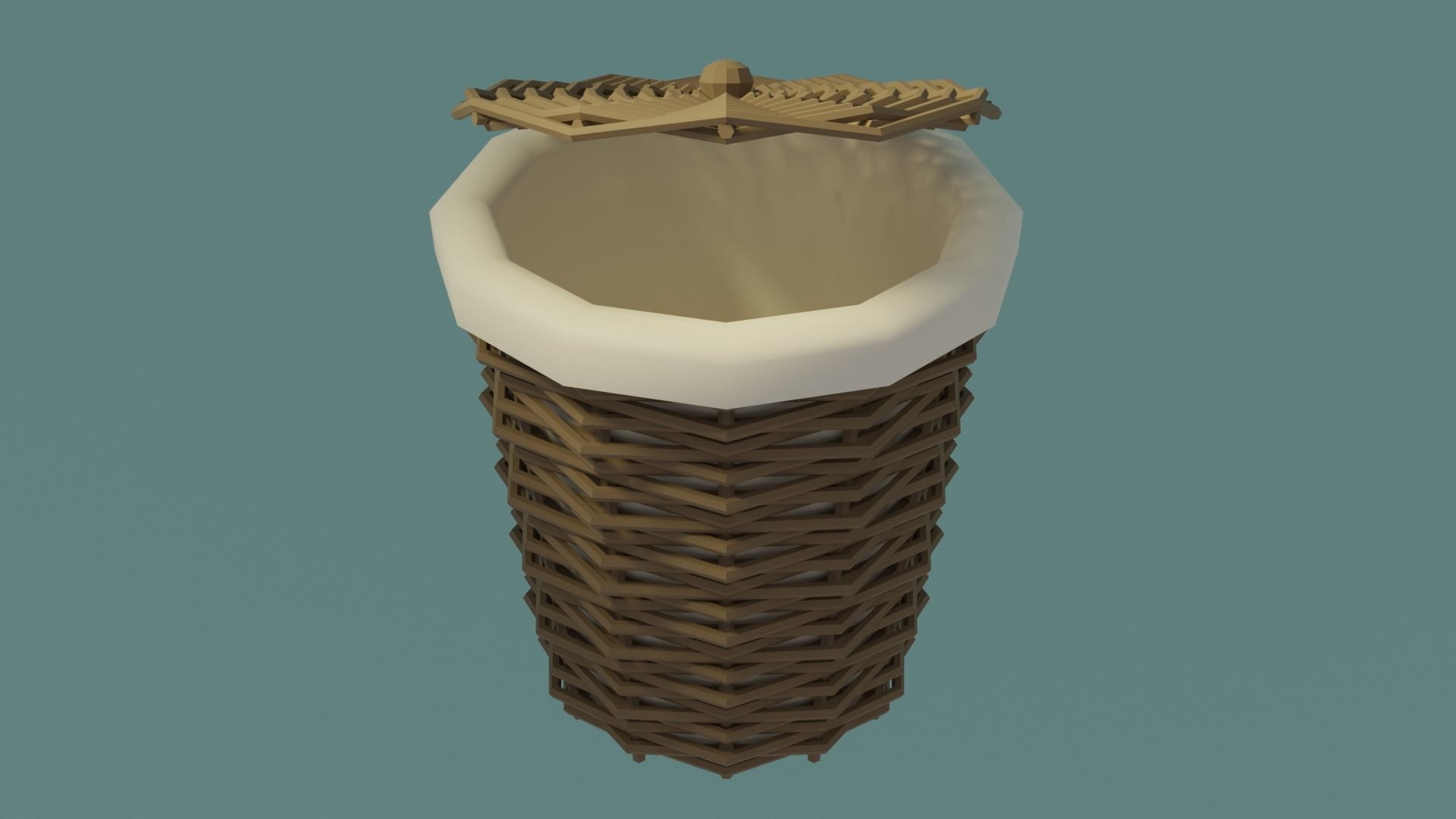 Laundry room Low-poly 3D model_6