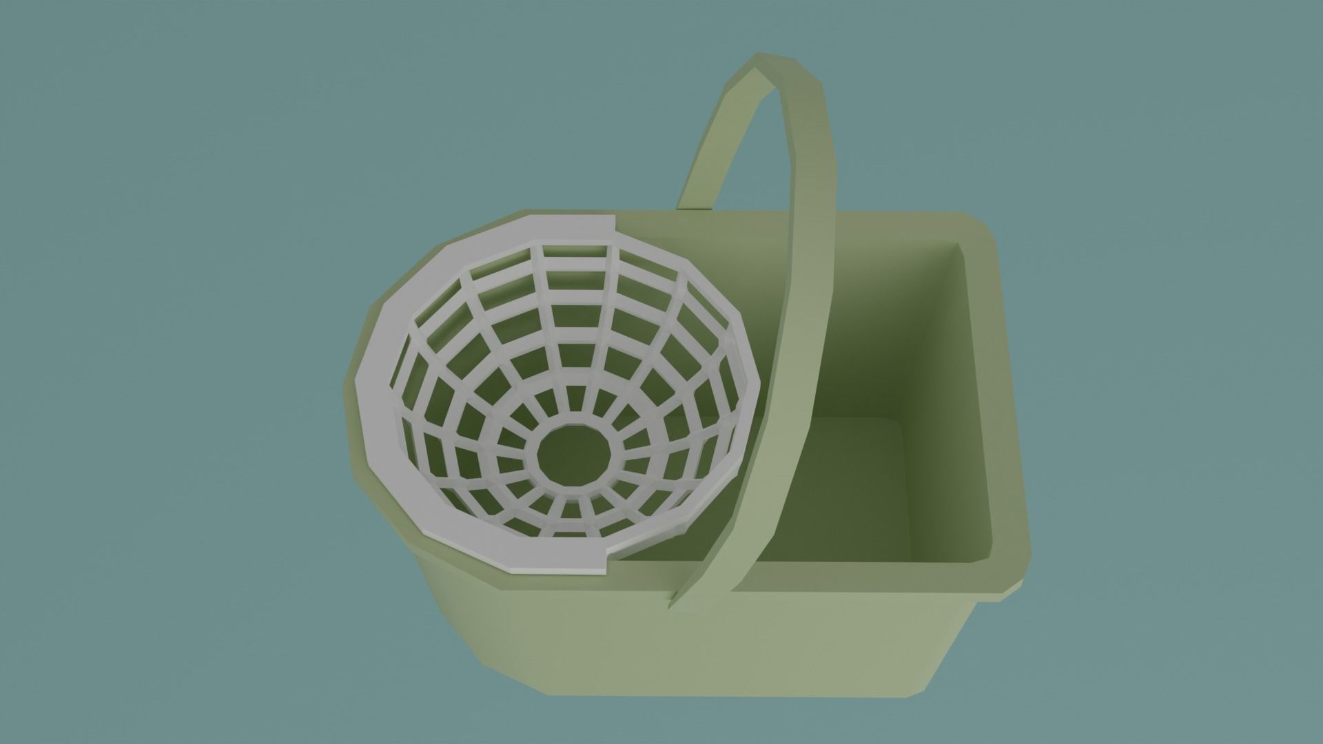 Laundry room Low-poly 3D model_14