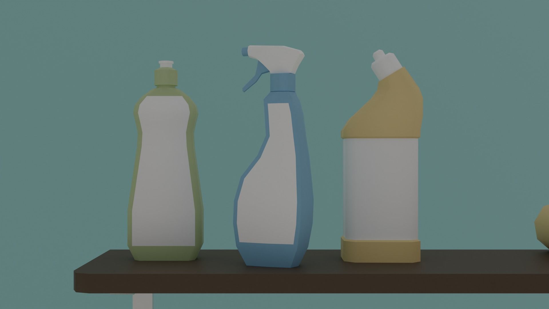 Laundry room Low-poly 3D model_22