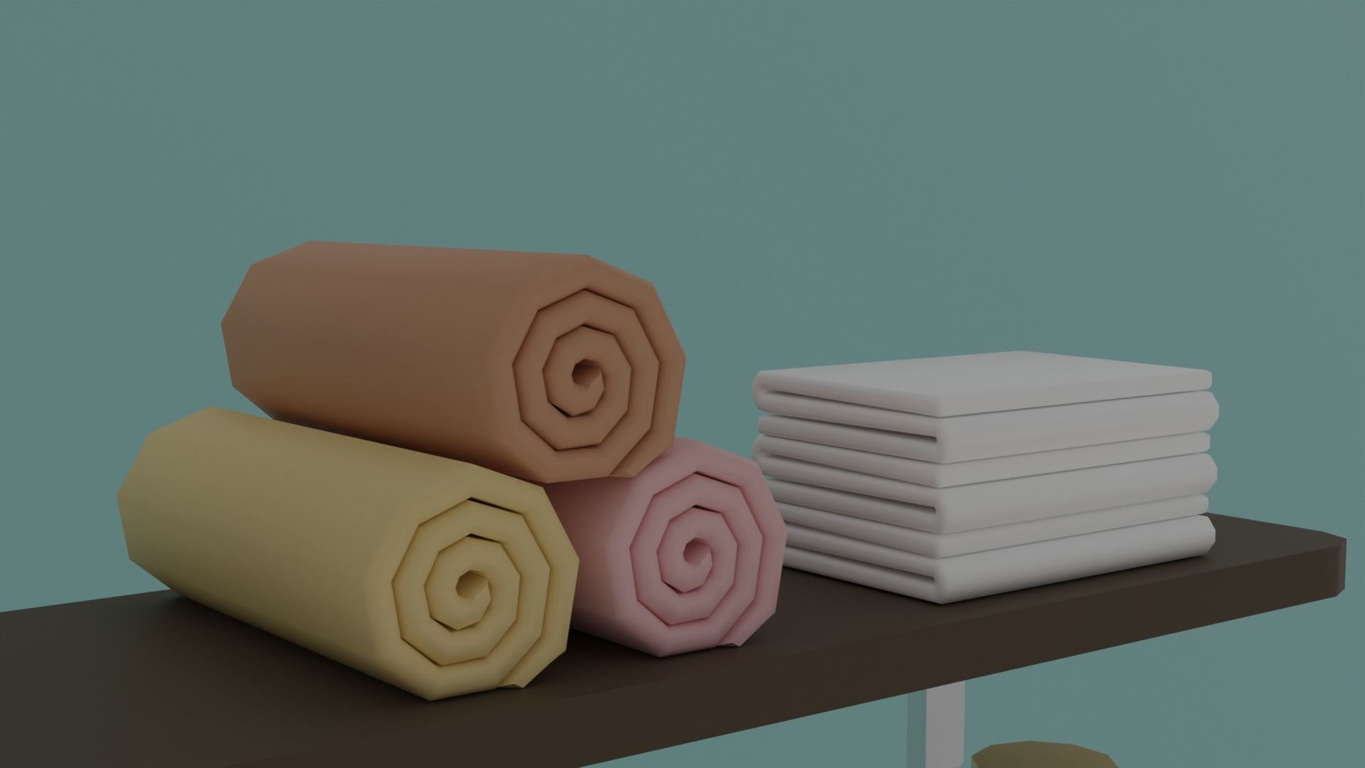 Laundry room Low-poly 3D model_23