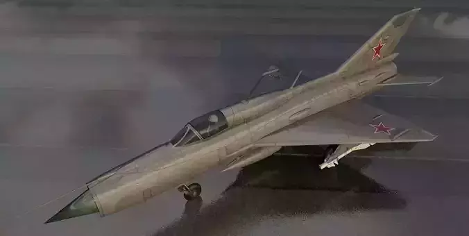 Mikoyan-Gurevich MiG-21 PFM Fishbed 3D model