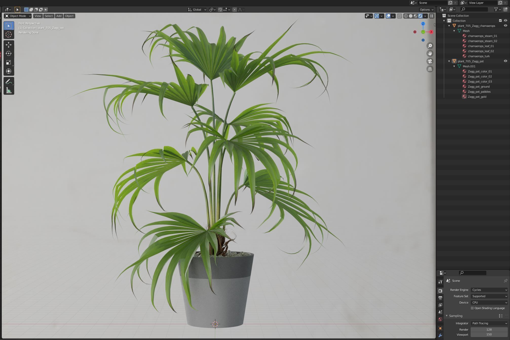 Plants collection 705 3D model_5