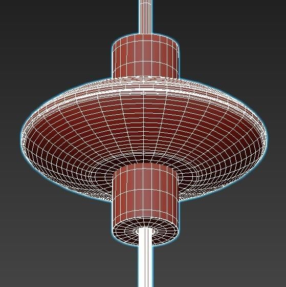 ronaa floor lamp with shade and brass legs 3D model_6