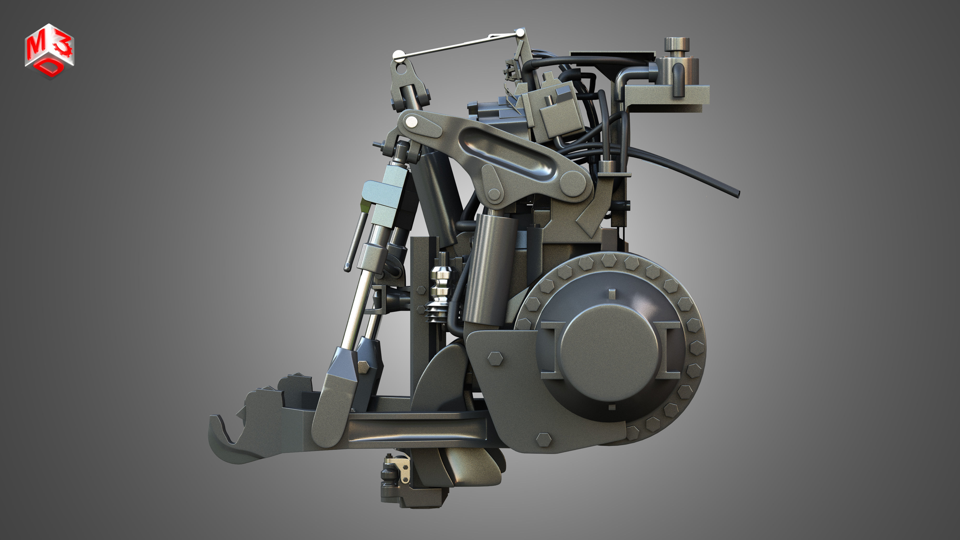 MT900-Hitch System 3D model_4