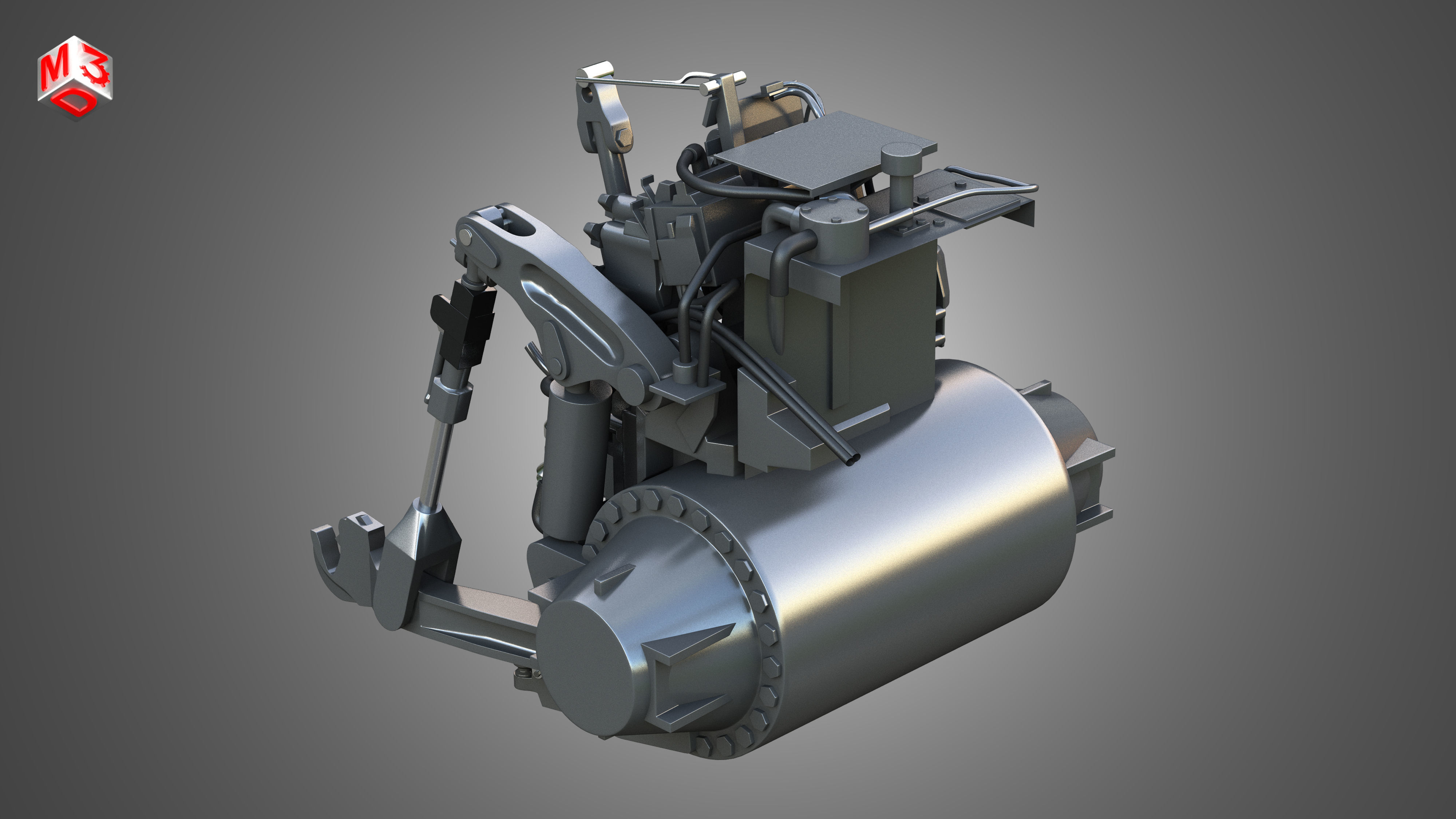 MT900-Hitch System 3D model_9