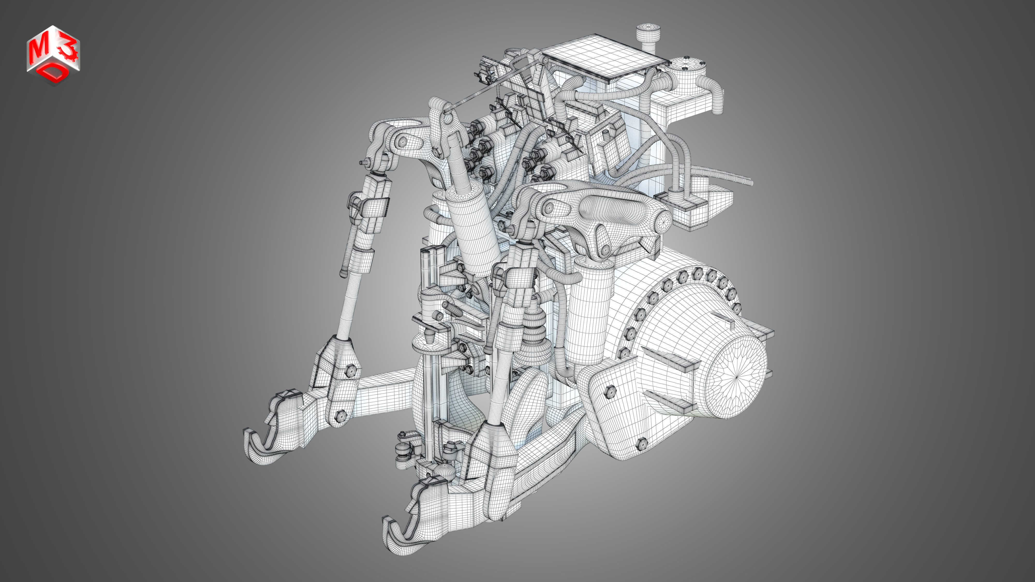 MT900-Hitch System 3D model_11