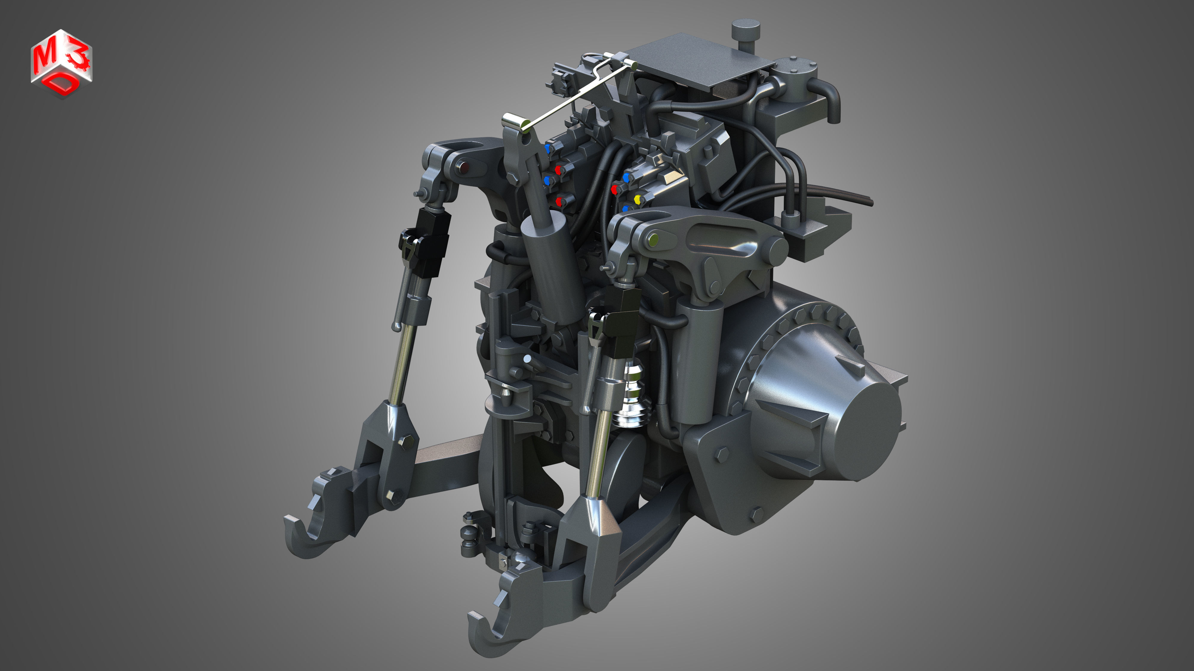 MT900-Hitch System 3D model_6