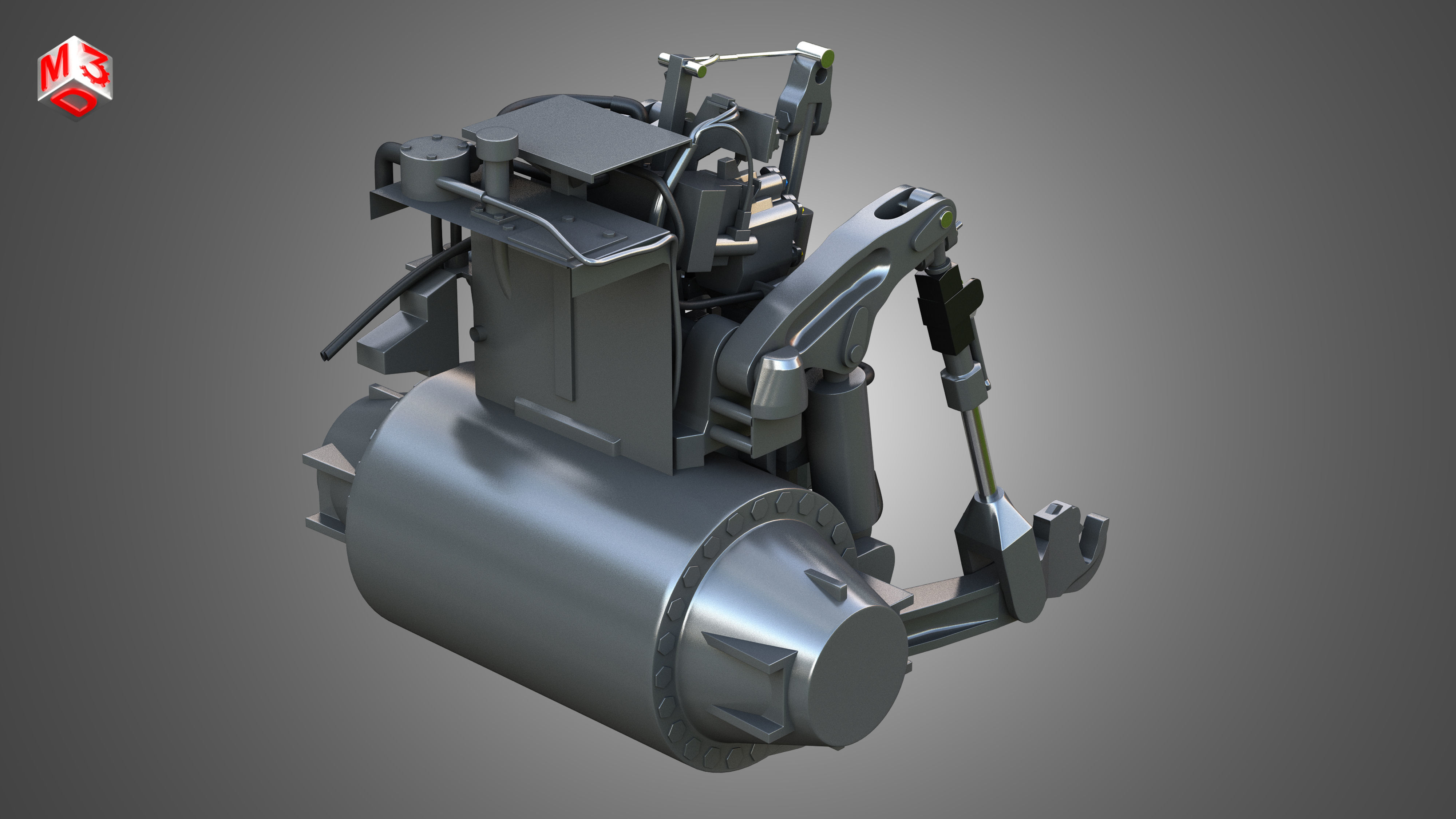 MT900-Hitch System 3D model_7