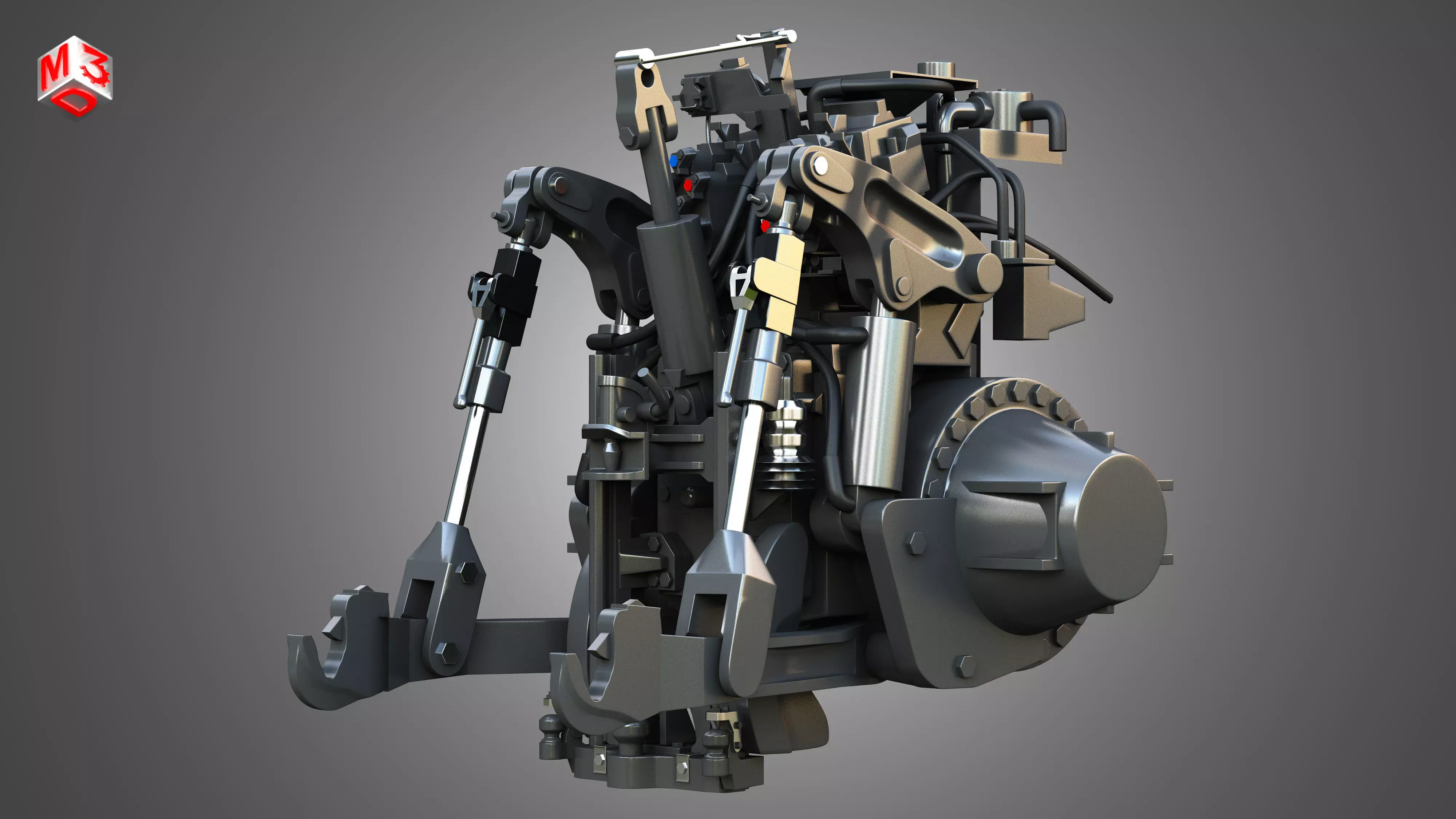 MT900-Hitch System 3D model_0