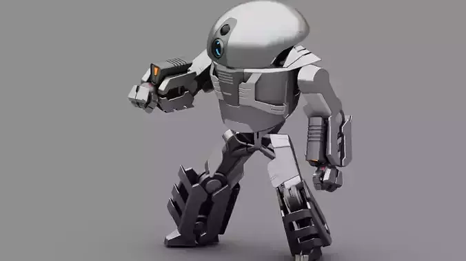 Combat Droid nino  rigged character