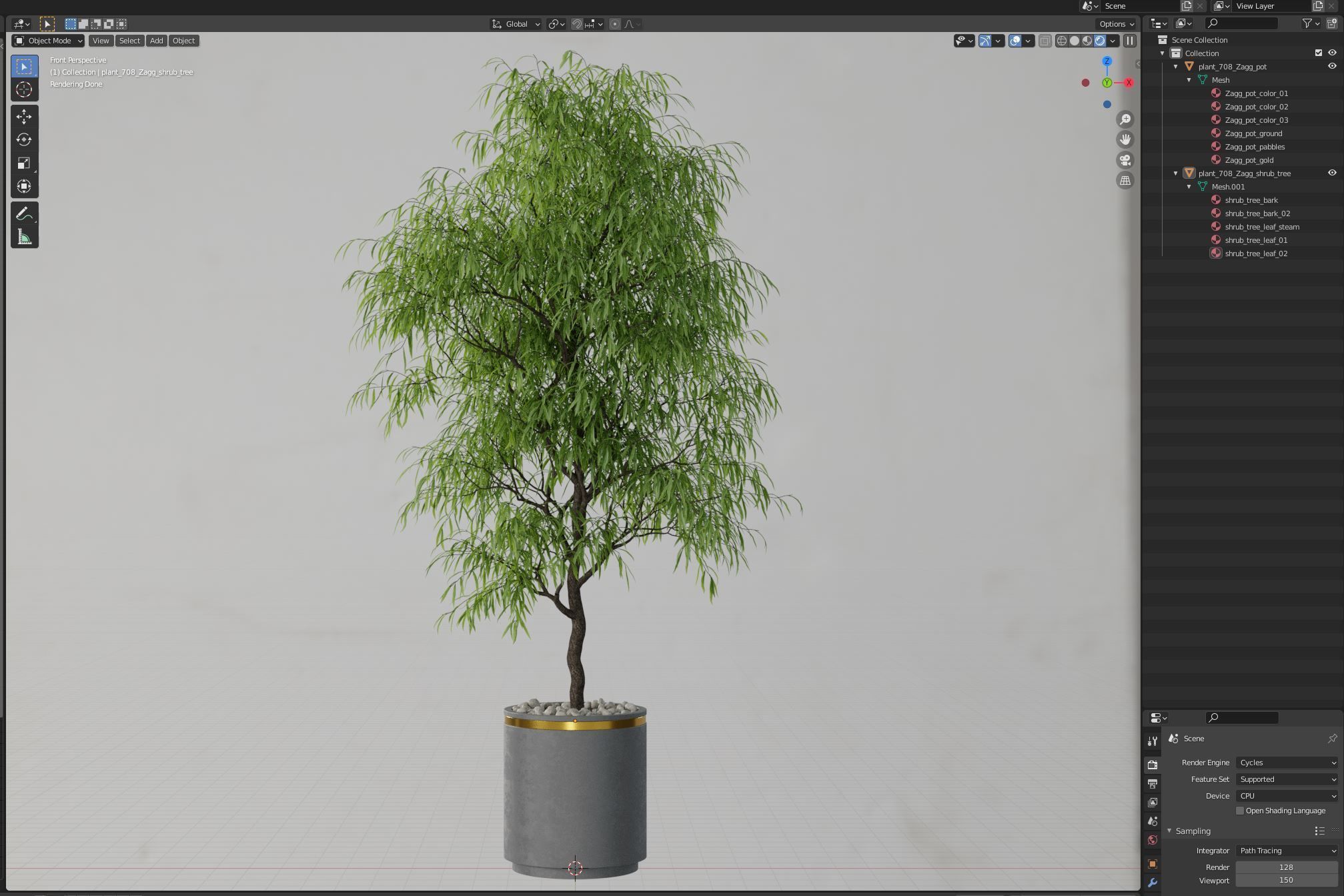 Plants collection 708 3D model_5
