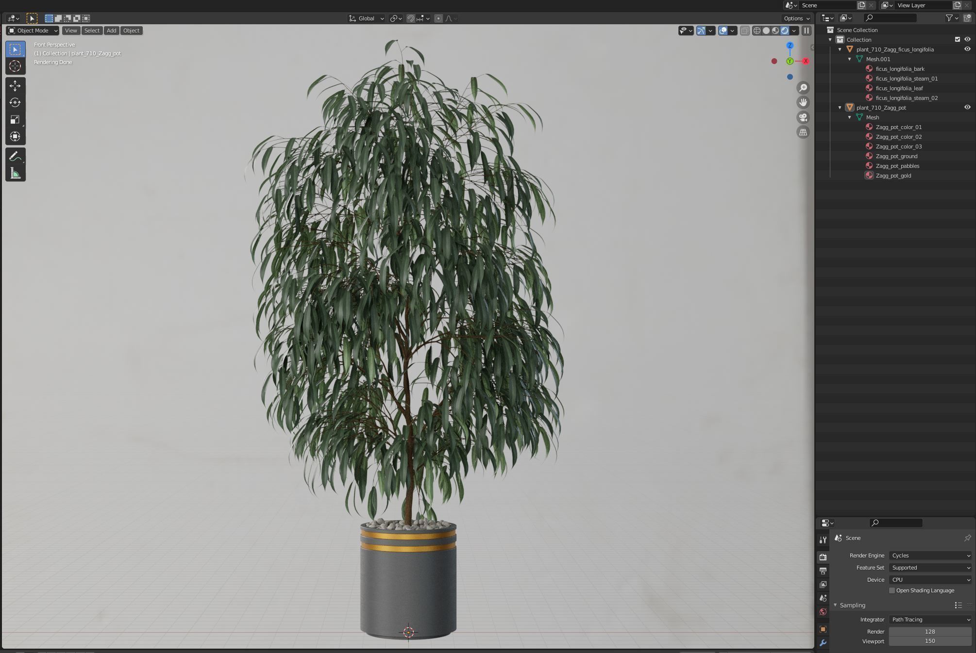 Plants collection 710 3D model_5