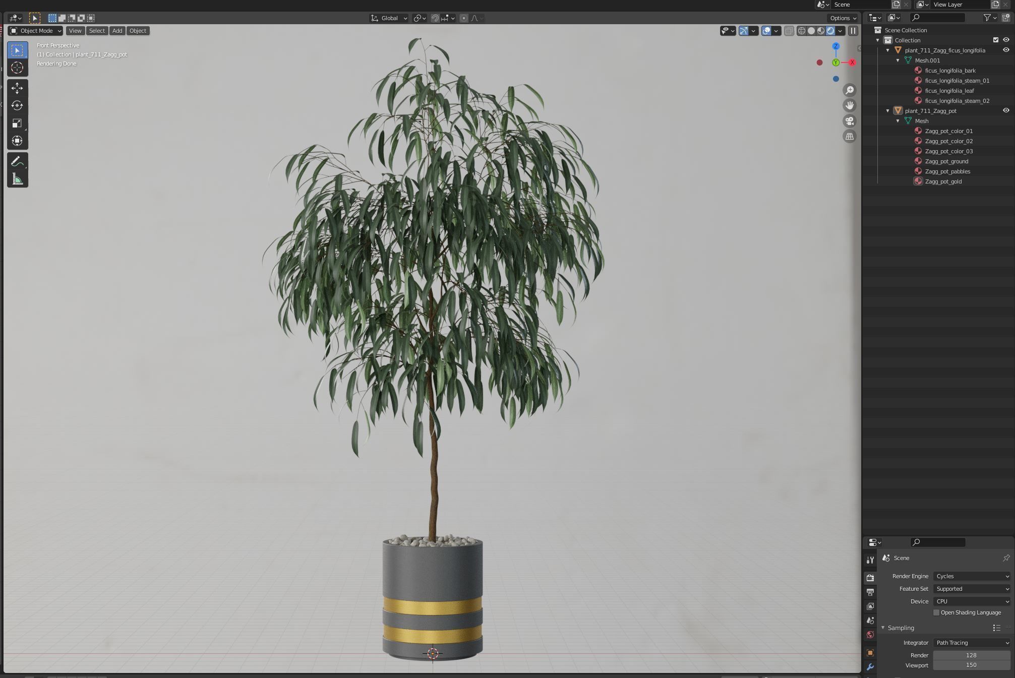 Plants collection 711 3D model_5