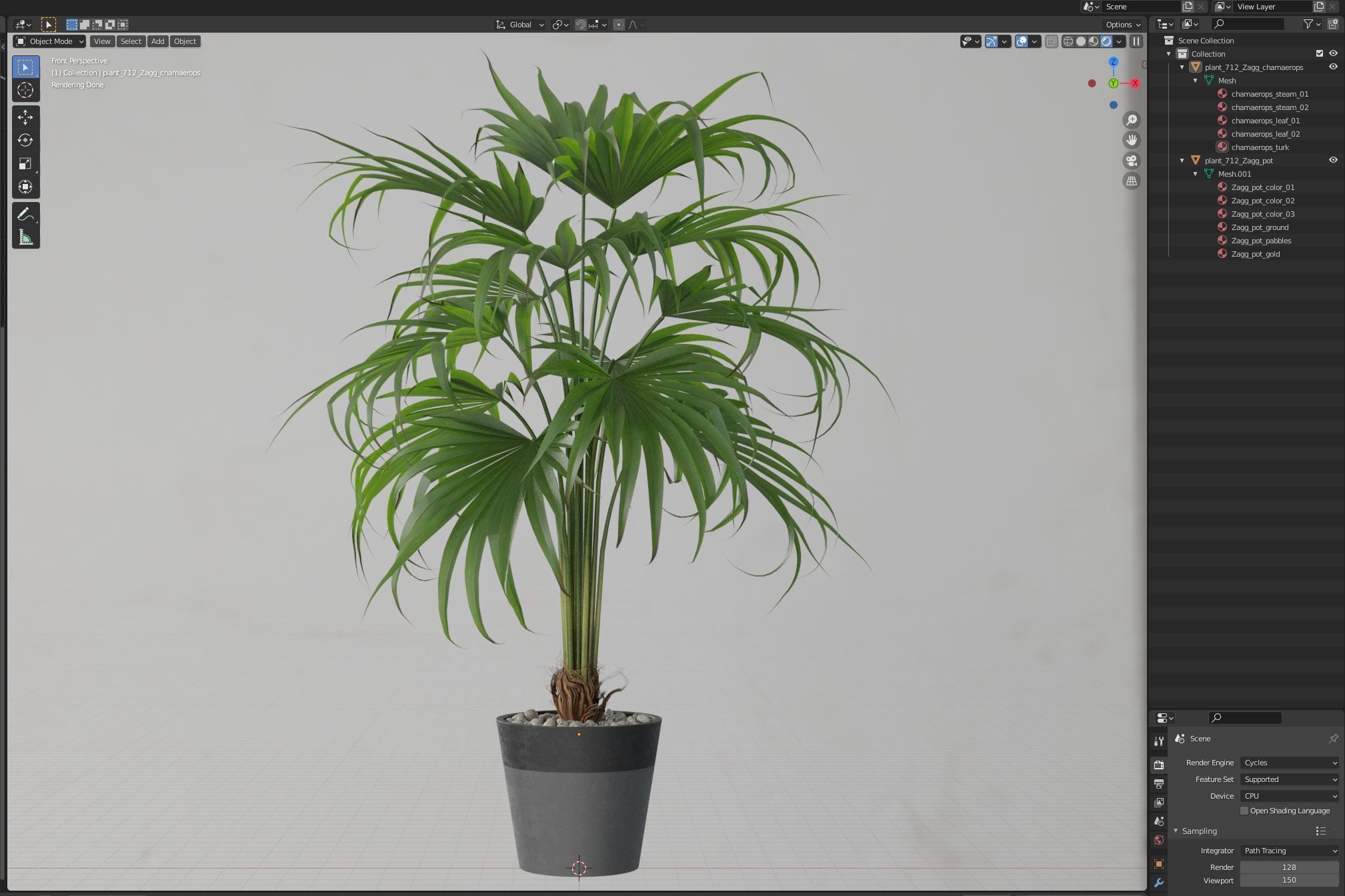 Plants collection 712 3D model_5