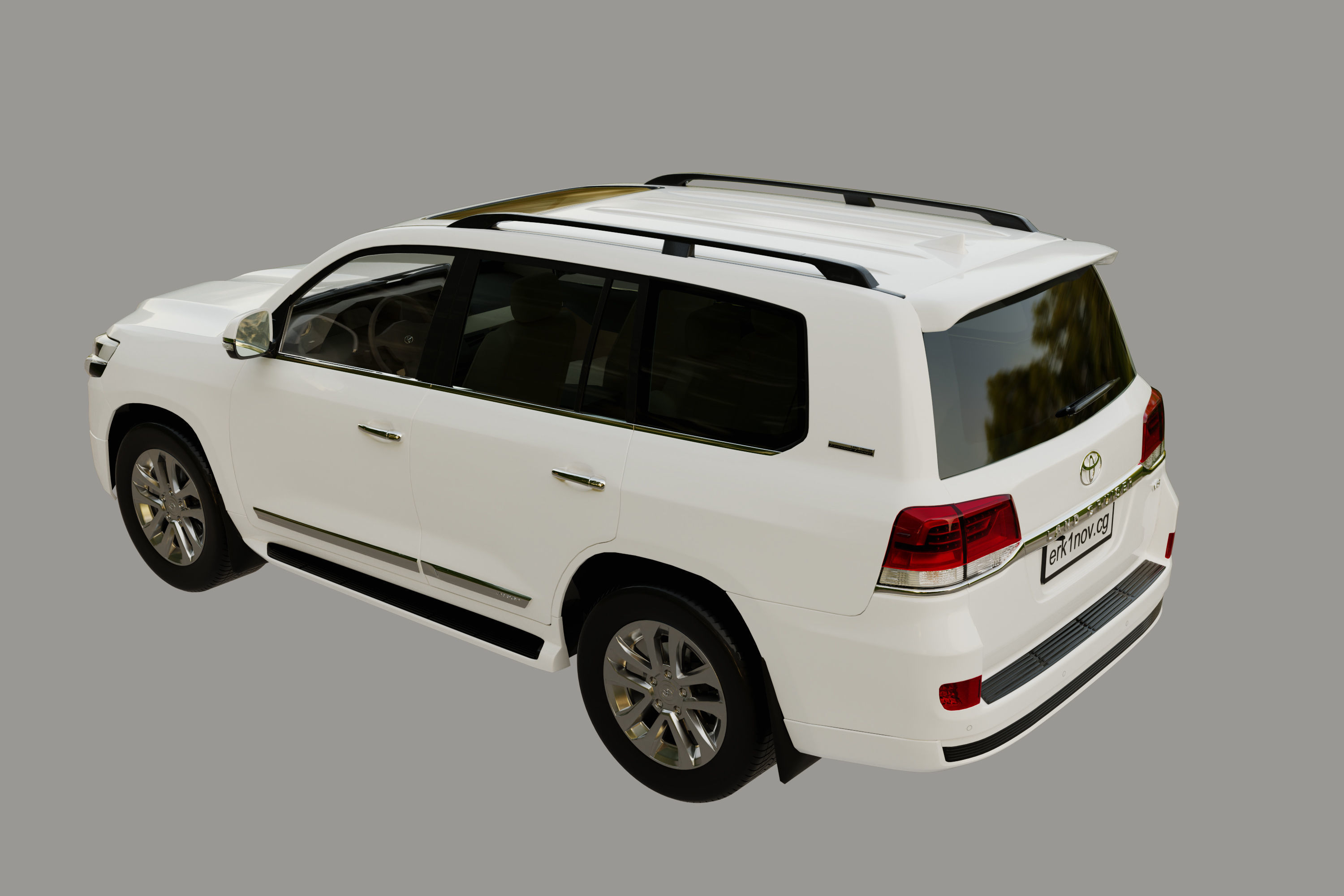 Land cruiser 200 Low-poly 3D model_7