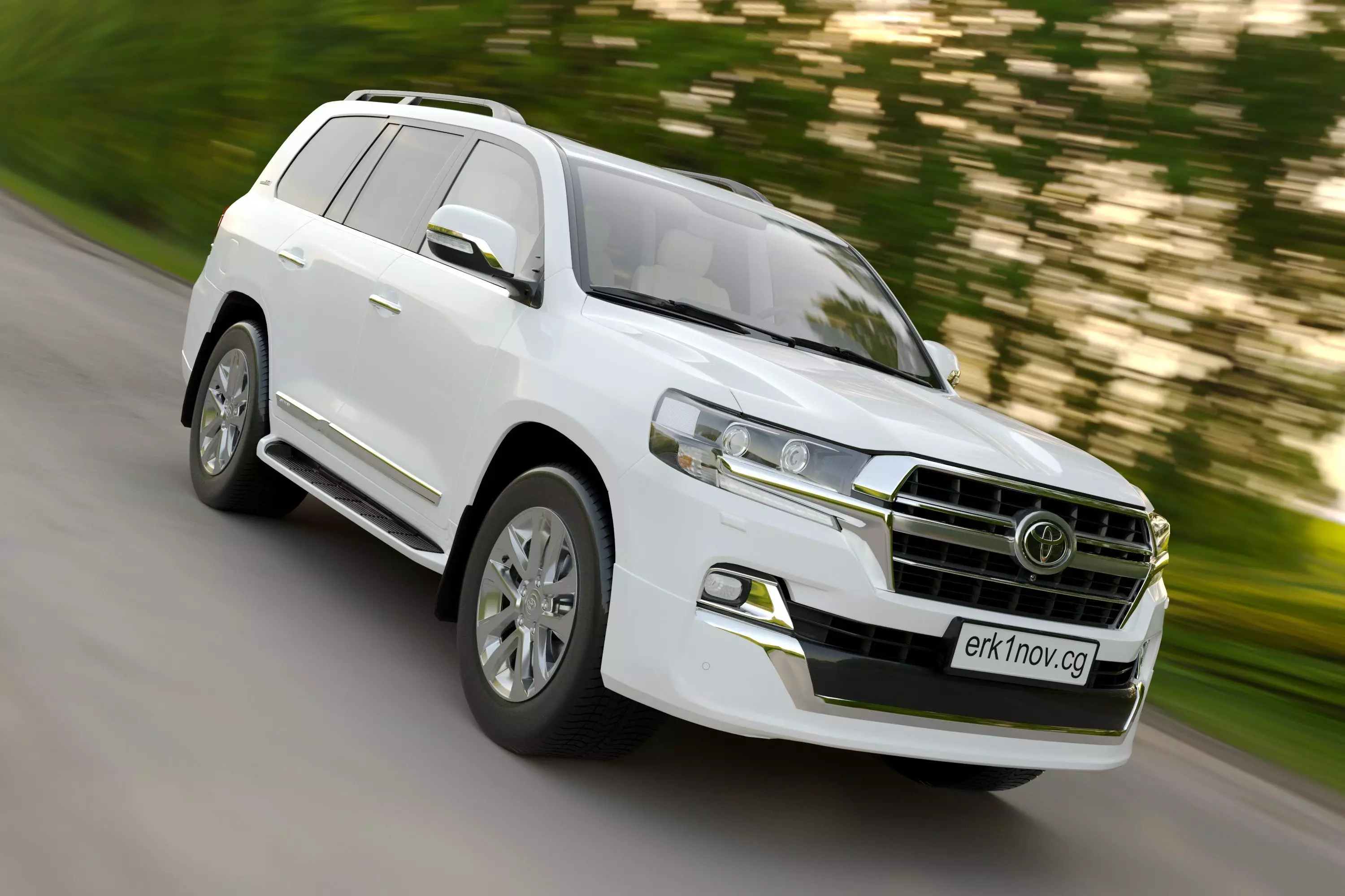 Land cruiser 200 Low-poly 3D model_0