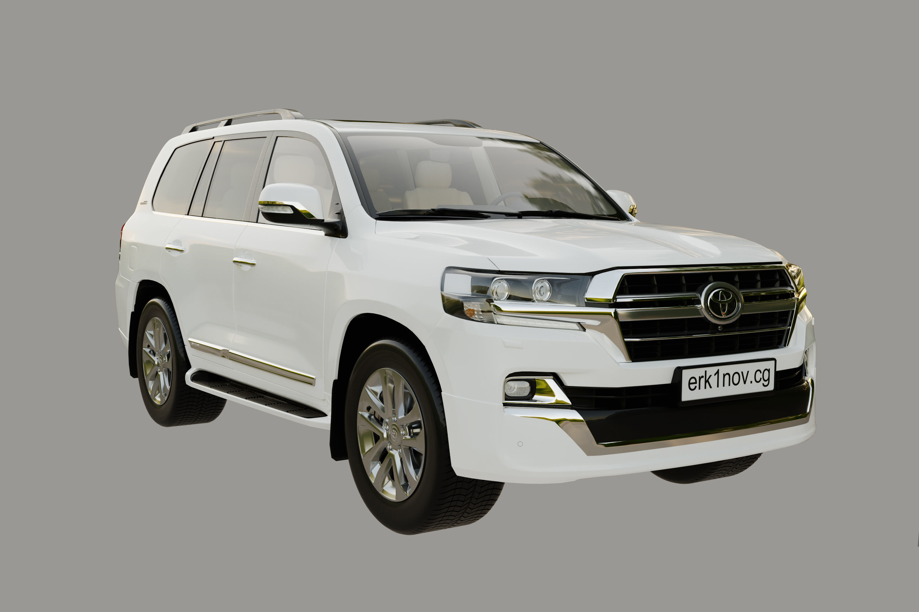 Land cruiser 200 Low-poly 3D model_1