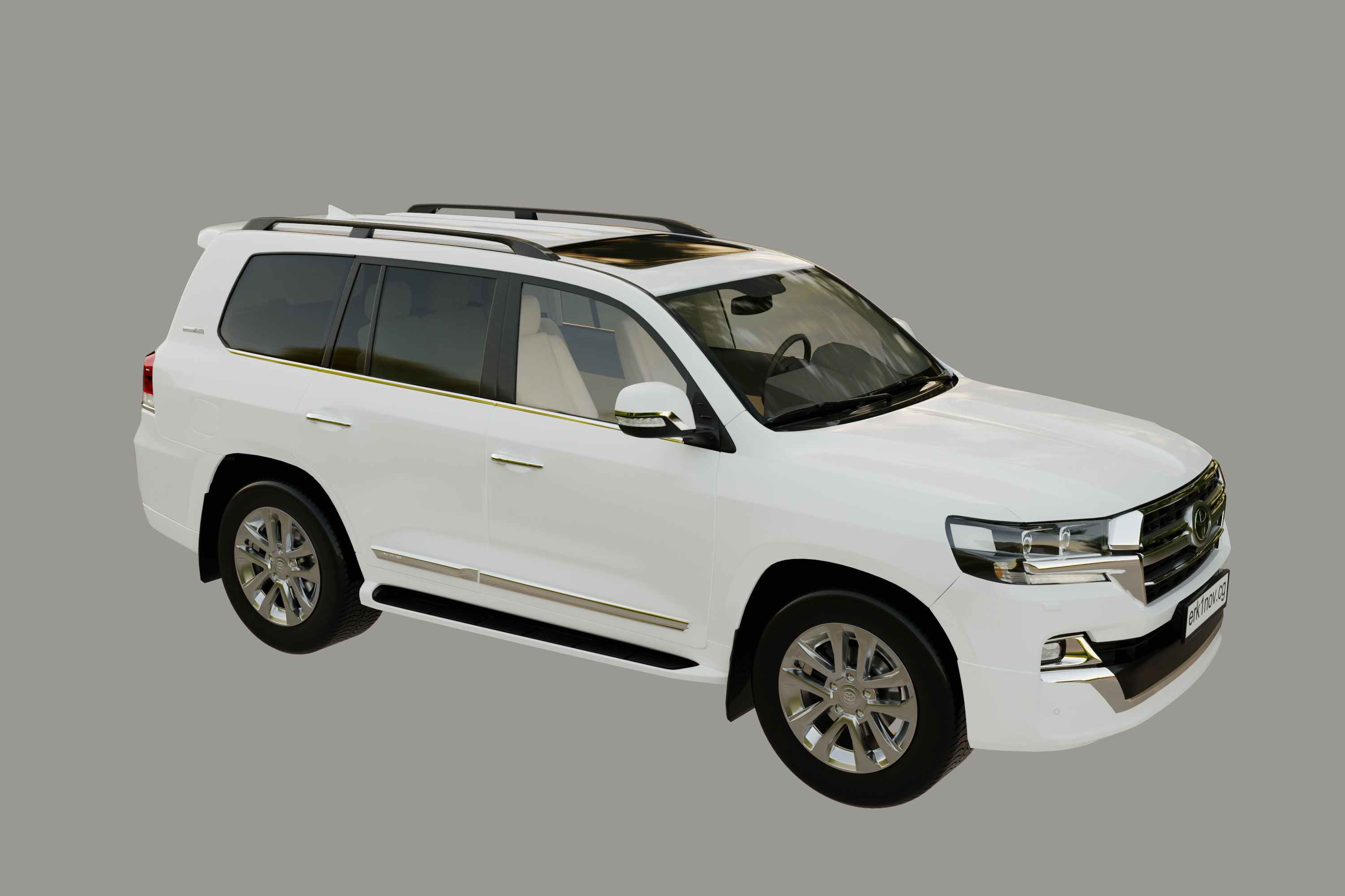 Land cruiser 200 Low-poly 3D model_8