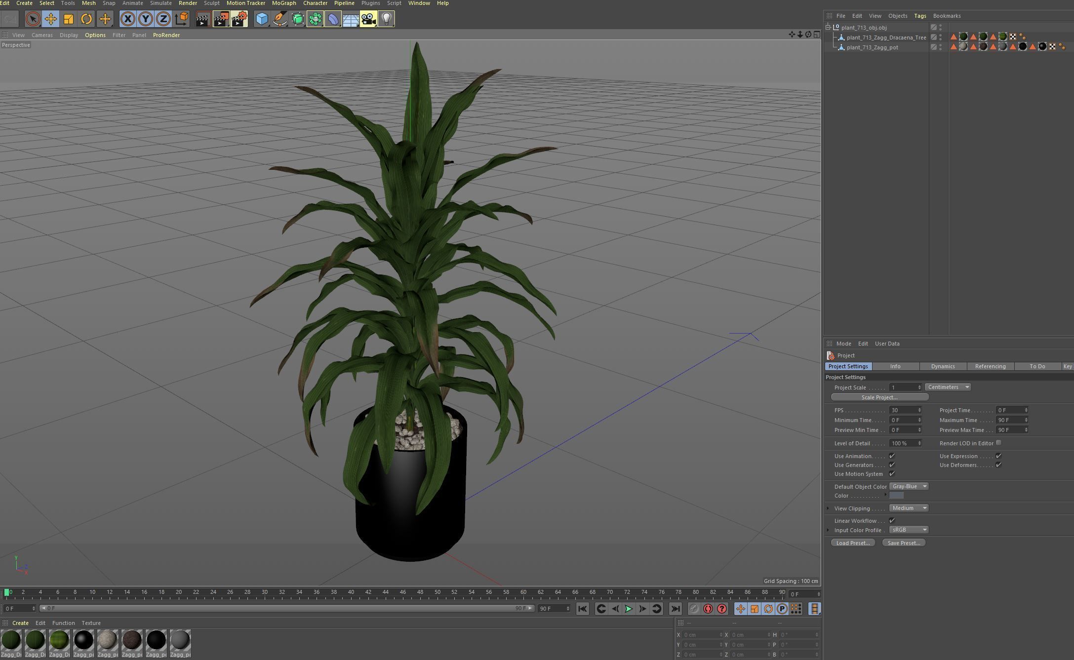 Plants collection 713 3D model_6