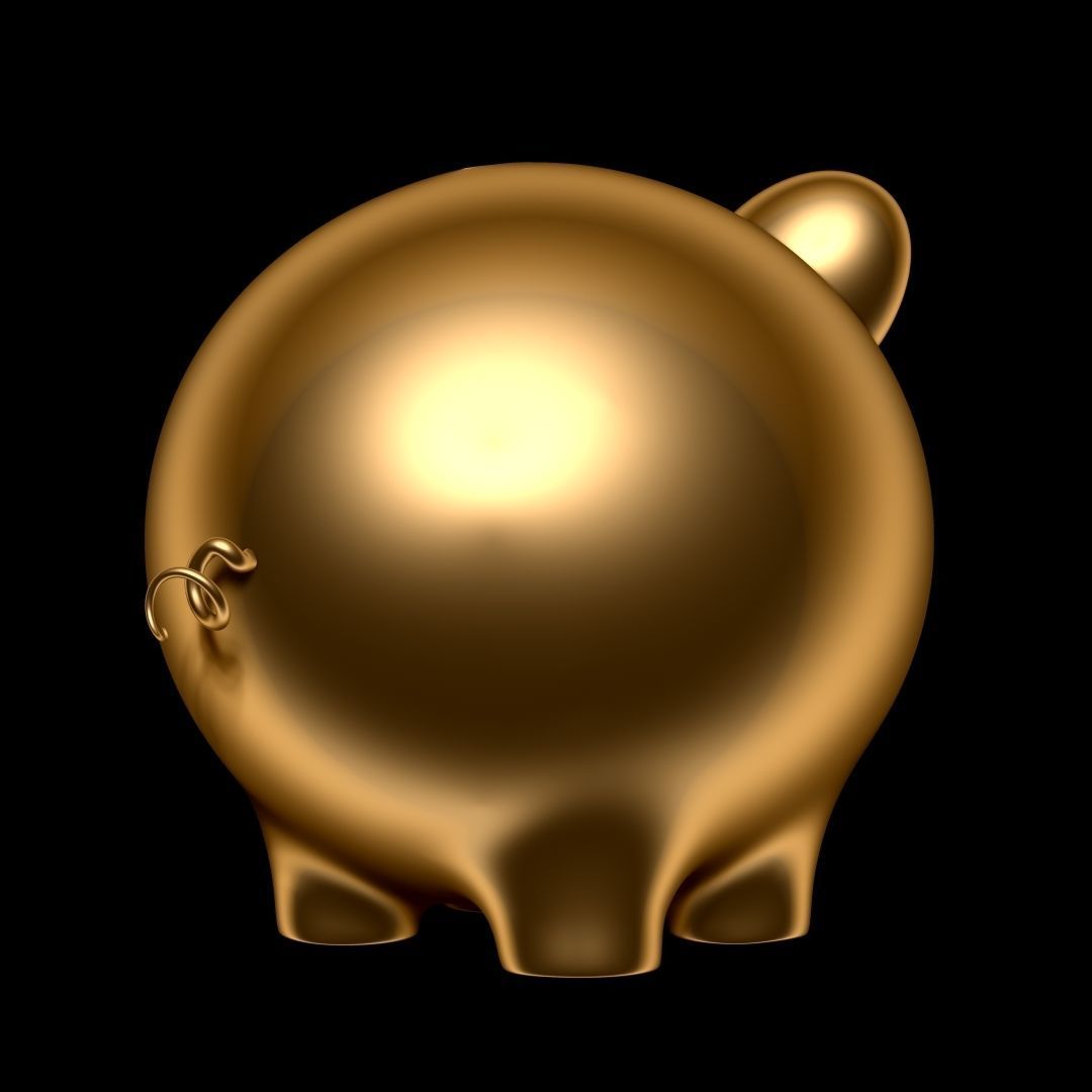 Pig Money Box 3D model_4